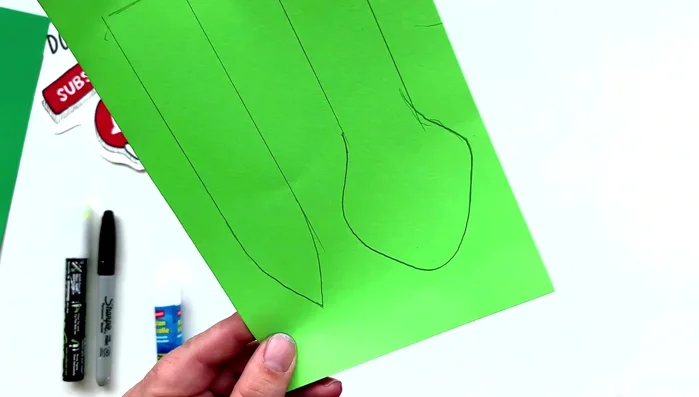 Cut out the head and tail: Cut out the head and tail pieces you've drawn.