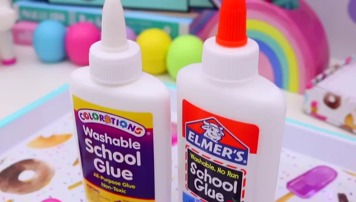 Add one cup of shaving foam to the glue.