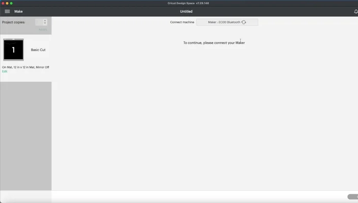 Cut Shrink Plastic: Use the 'Acetate' setting, increase pressure, and use a fine point blade for a clean cut. Sand both sides of shrink plastic for better adhesion (optional).