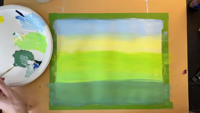 Add more detail to the plants using different shades and techniques.