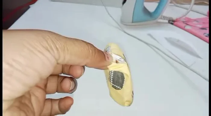 Hand-stitch the opening closed.