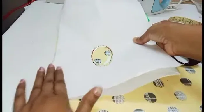 Fold each section in half, creating a smaller, triangular shape.