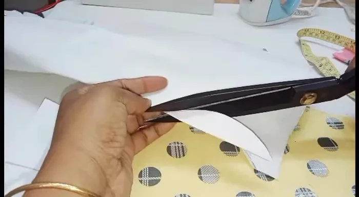 Fold each section in half, creating a smaller, triangular shape.