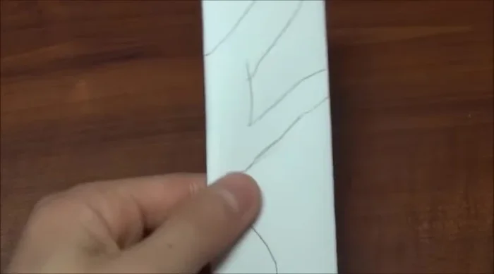 Cut out the person shape.