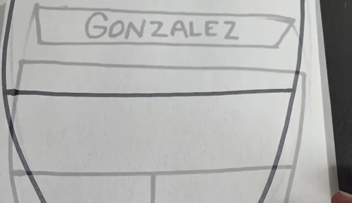 Divide the Crest into Sections (one for each family member)