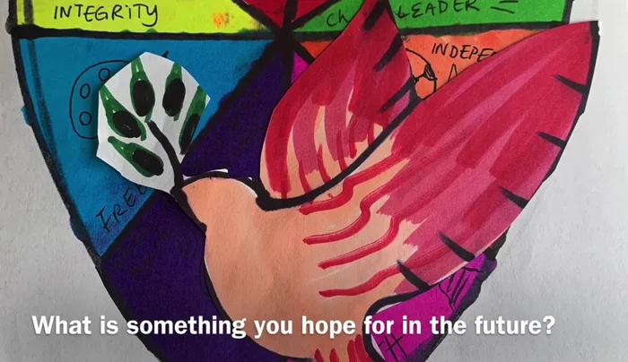 Each Member Draws or Writes About Their Hopes and Dreams for the Family's Future