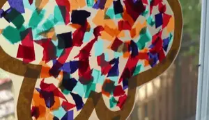 DIY Tissue Paper Stained Glass Flowers: A Sun-Catching Craft