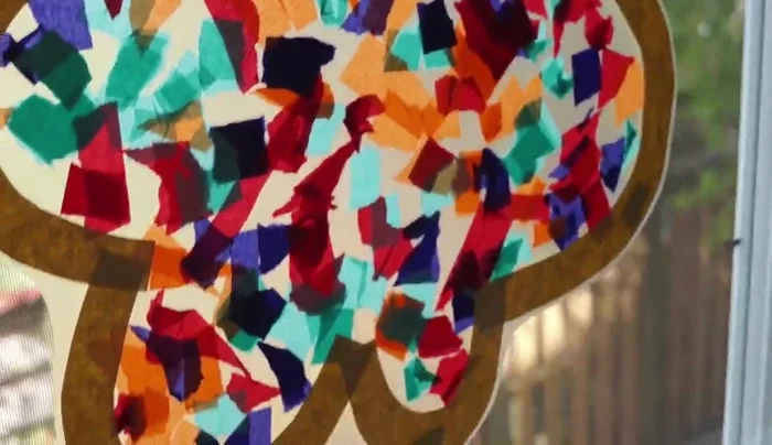 Display: Place your finished stained-glass flower in a sunny window.