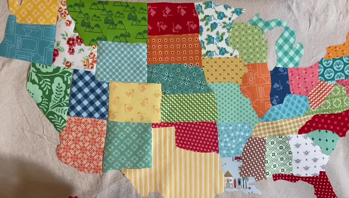 Iron down all the states, wait until the end to cut out Alaska and Hawaii. 