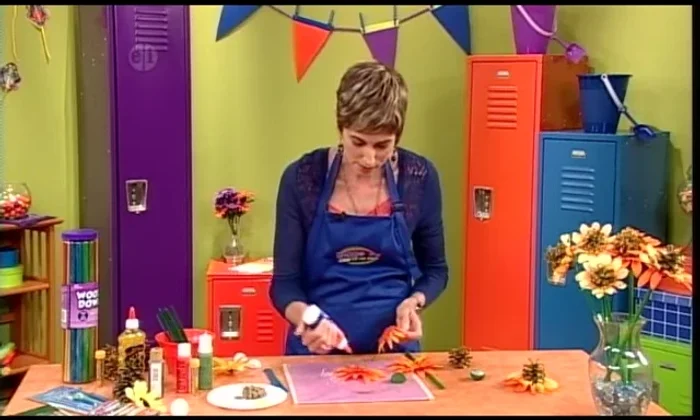 Glue the sunflower petal layers together using thick craft glue. Sandwich the layers for a fuller look.