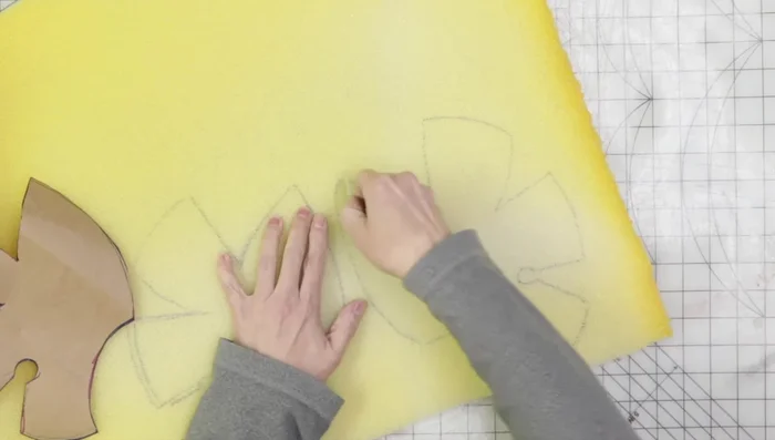 Create torso and legs using foam (L200 foam for torso for rigidity).